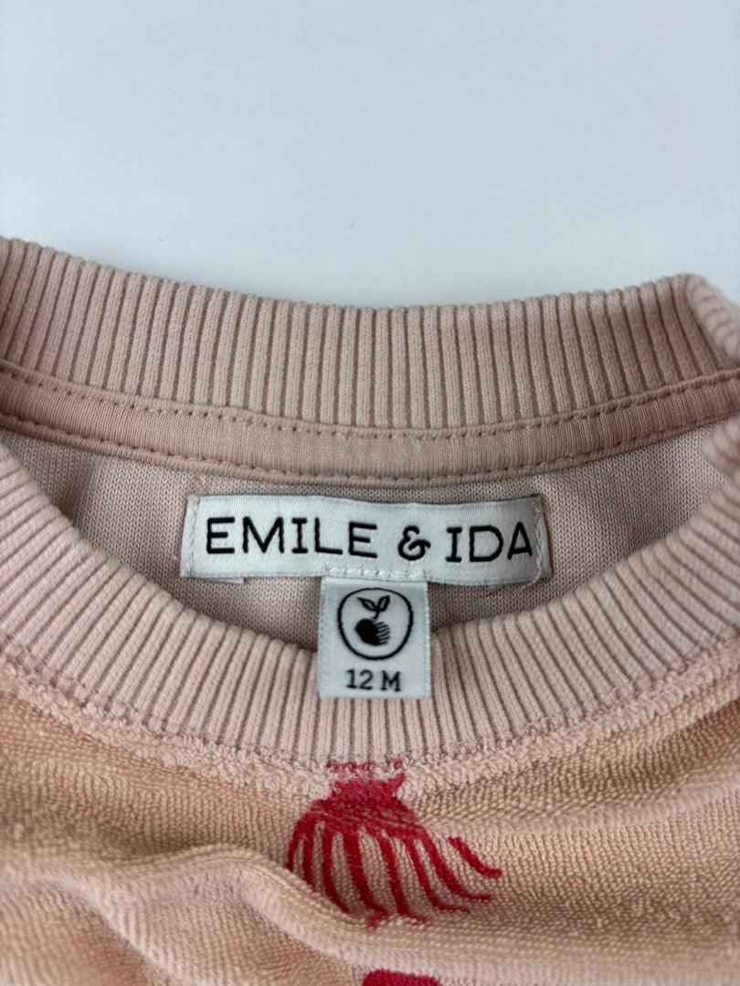 Sweat Emile & Ida - 12 mois - Rose - État : Excellent