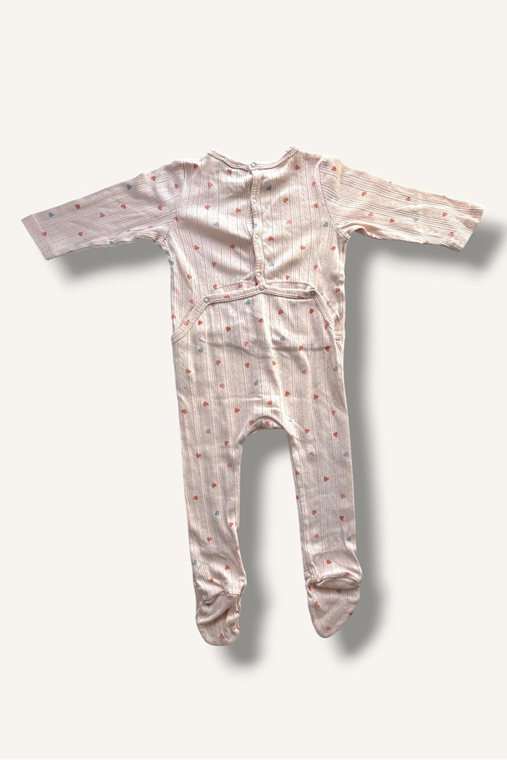 Pyjama une pièce Bout'chou - 9 mois - Rose - État : Excellent