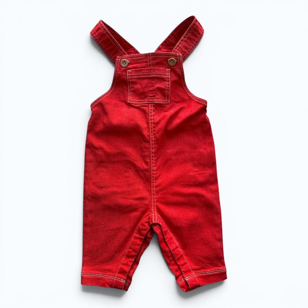 Salopette Petit Bateau - 6 mois - rouge - État : Excellent