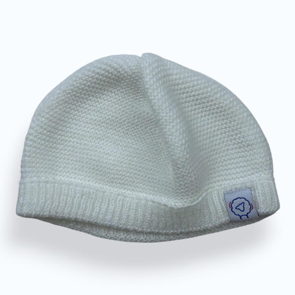 Bonnet Mlt - 0-1 Mois - Blanc - État : Excellent