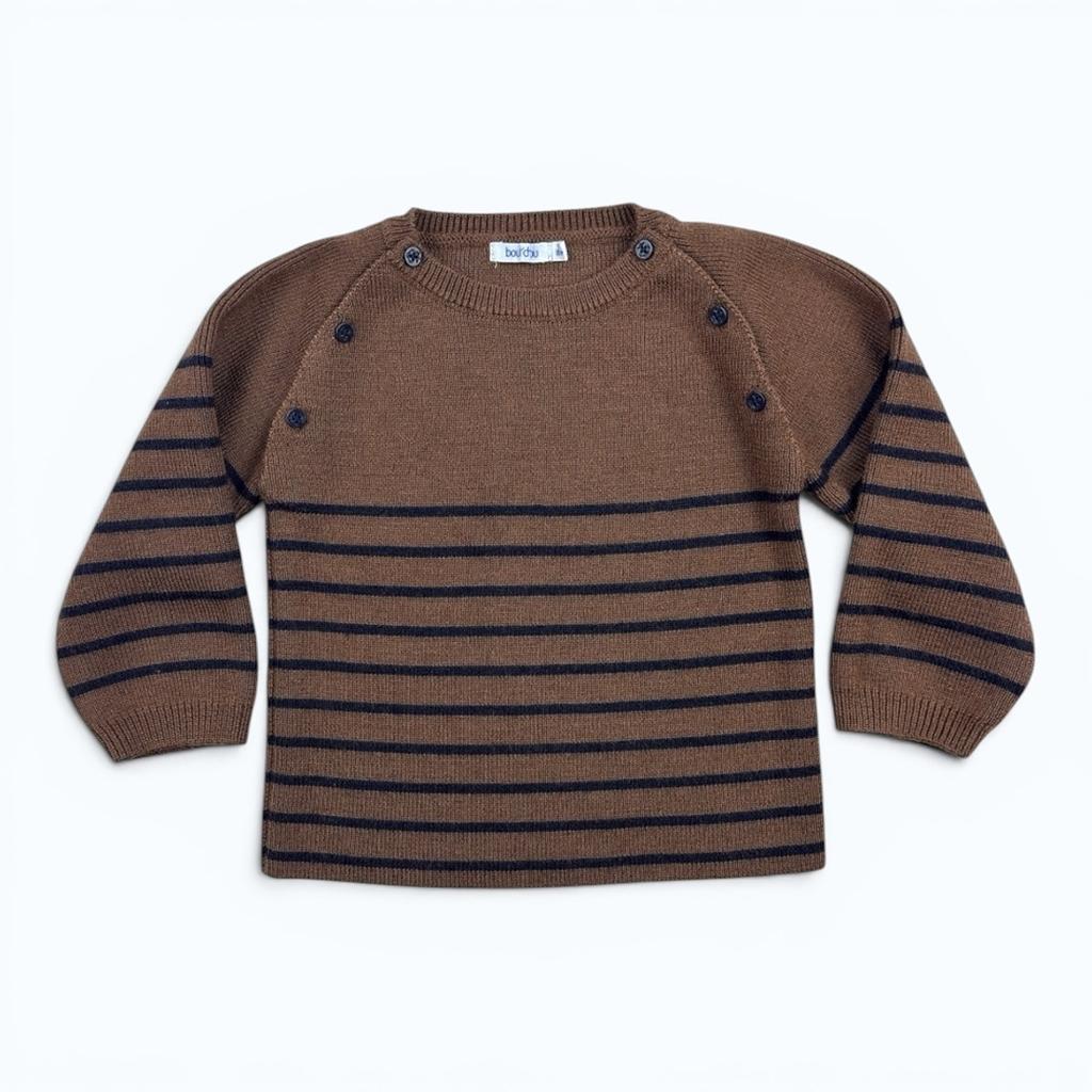 Pull Bout'chou - 18 mois - Marron - État : Excellent