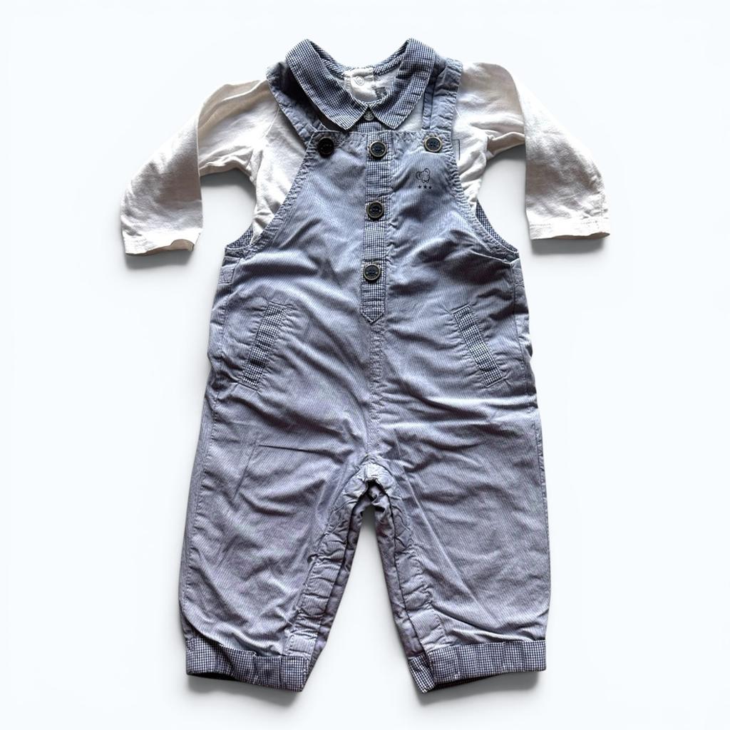 Ensemble salopette et t-shirt 6 mois