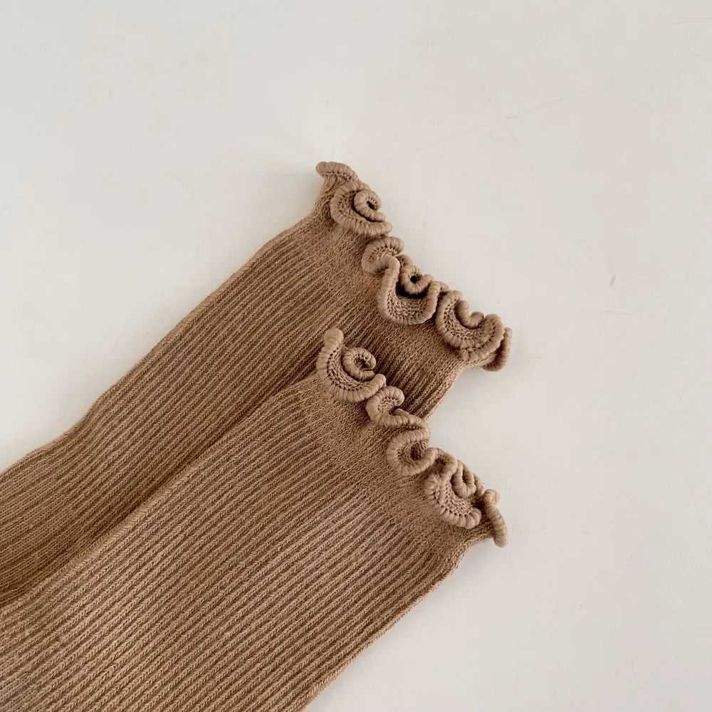 Lot de 4 Chaussettes Unies à Volant
