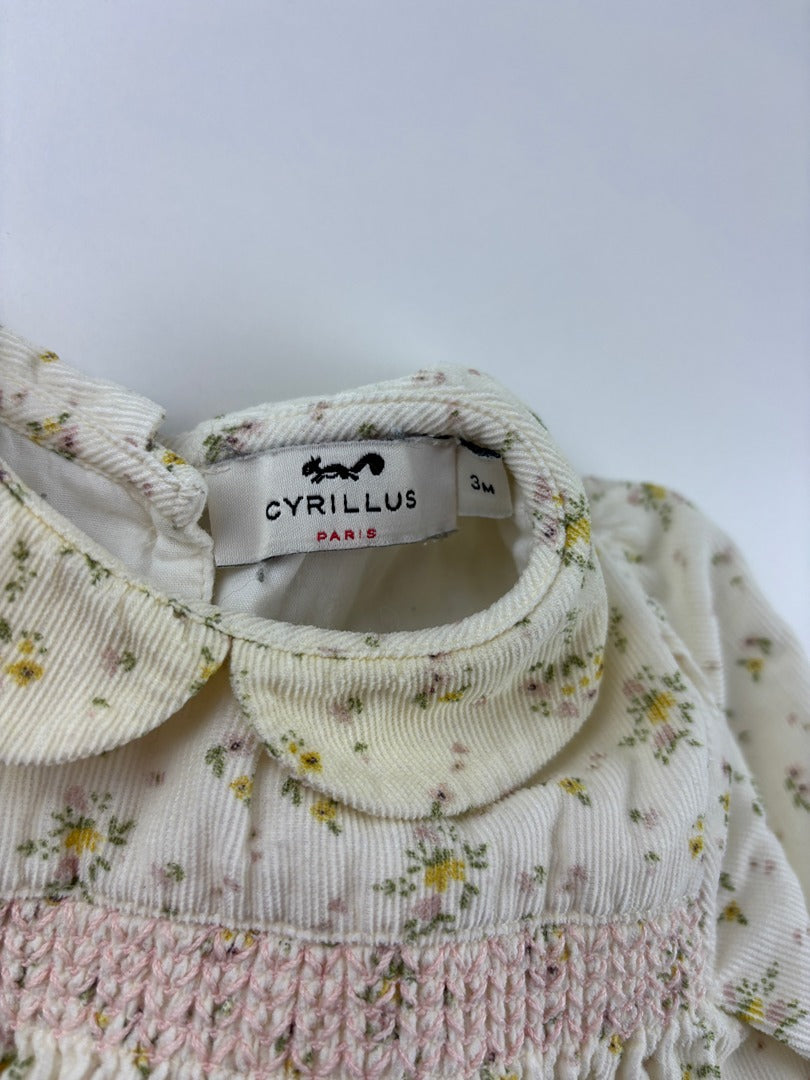 Barboteuse Cyrillus - 3 mois - Crème - État : Excellent