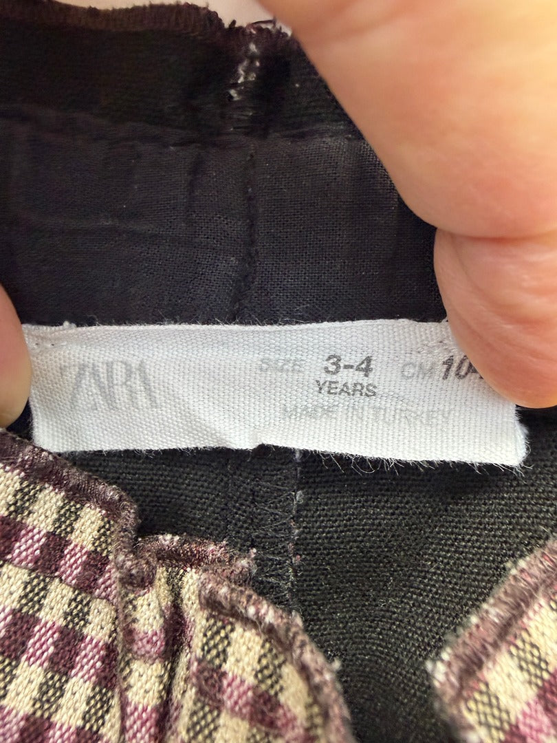 Pantalon Zara - 4 Ans - Bordeaux - État : Excellent