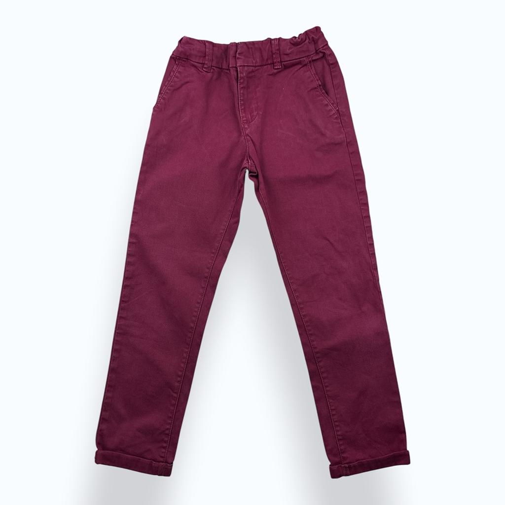 Pantalon Tape À L'œil - 9 Ans - Bordeaux - État : Excellent