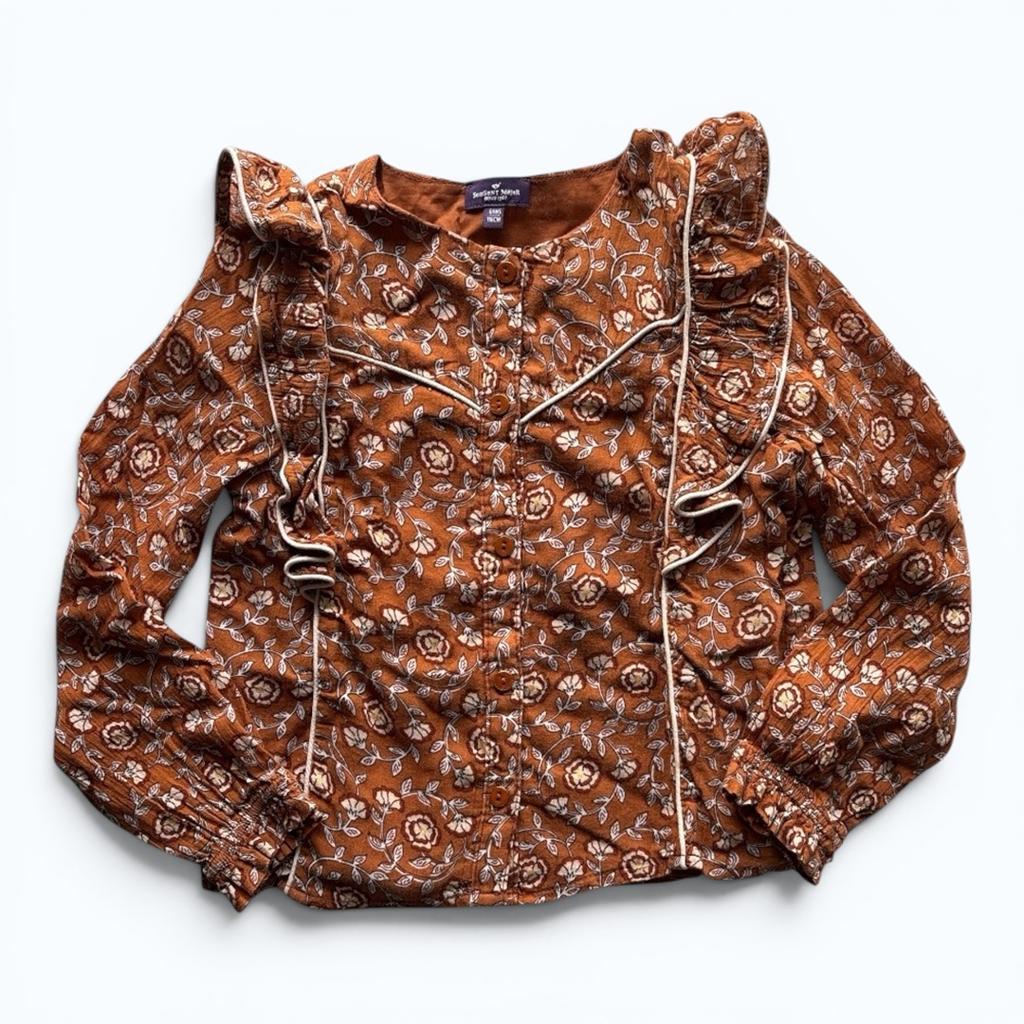 Blouse fleurie Sergent Major 6 ans