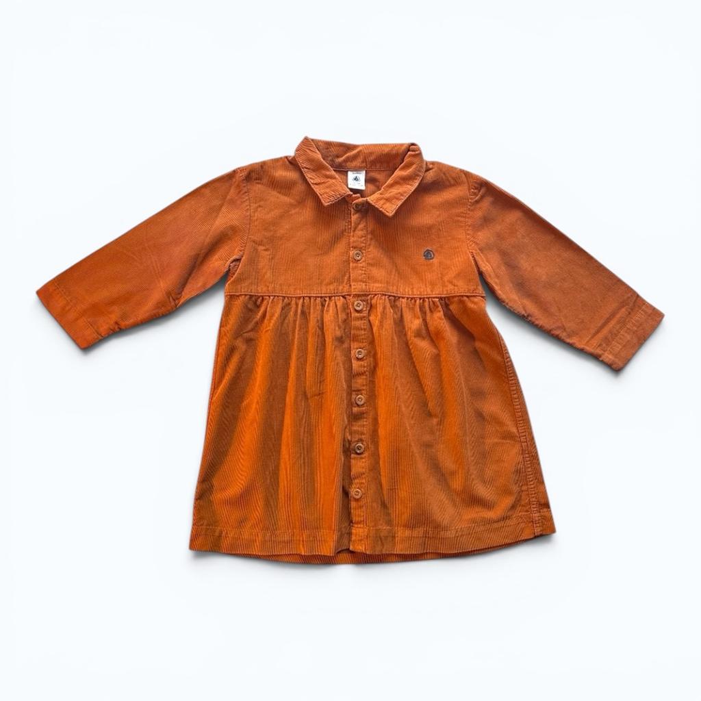 Robe bébé fille Petit Bateau en velours côtelé – 36 mois