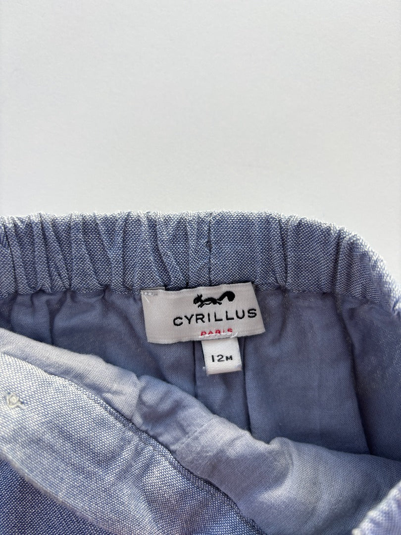 Pantalon Cyrillus - 12 mois - Bleu clair - État : Excellent