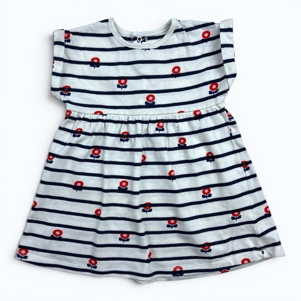 Robe Bout'chou Bio - 12 mois - Blanc - État : Excellent