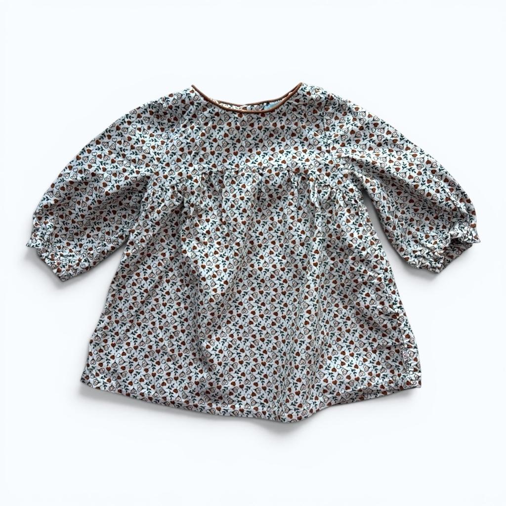 Robe Obaïbi - 9 mois - Crème - État : Excellent