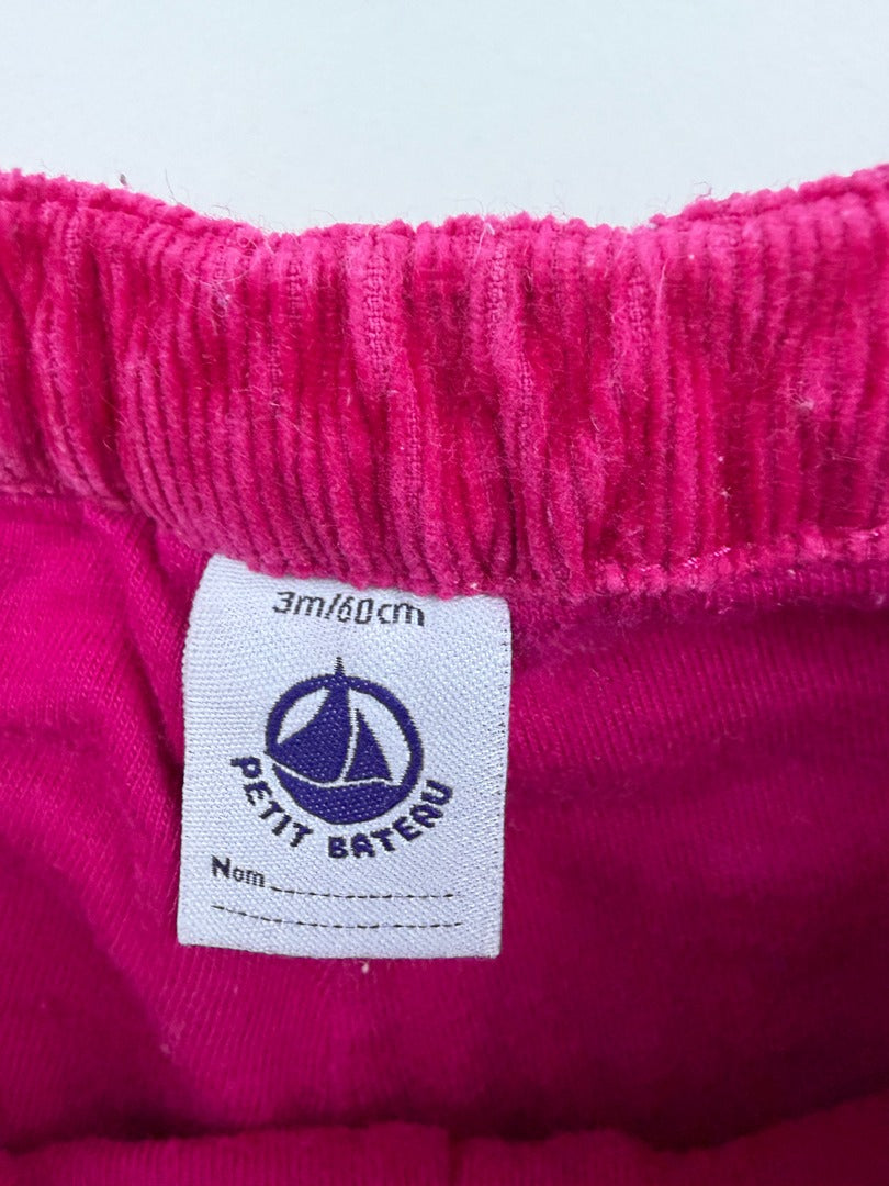 Pantalon Petit Bateau - 3 Mois - Fuchsia