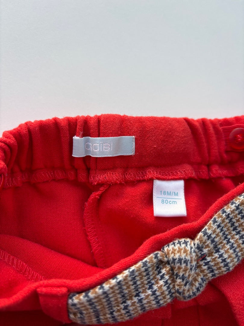 Short Obaïbi - 18 mois - Rouge - État : Excellent