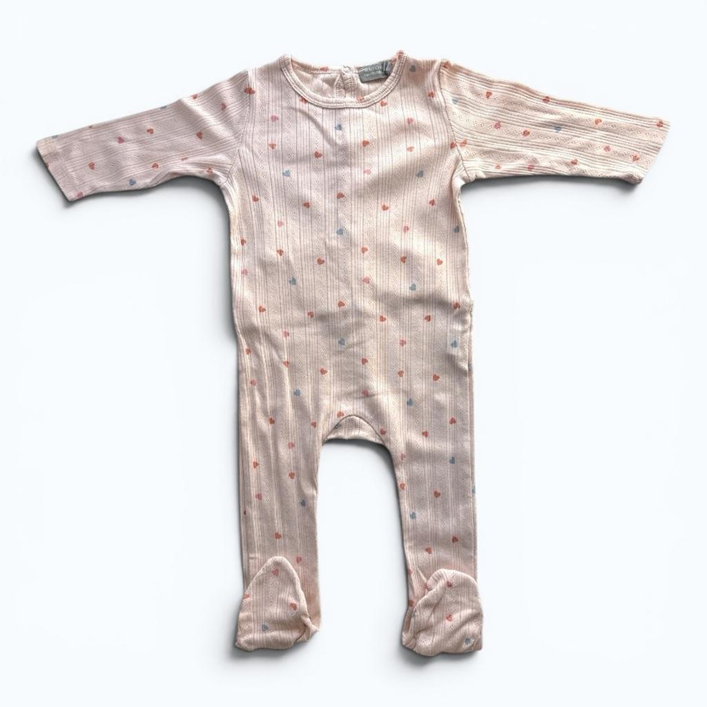 Pyjama une pièce Bout'chou - 9 mois - Rose - État : Excellent
