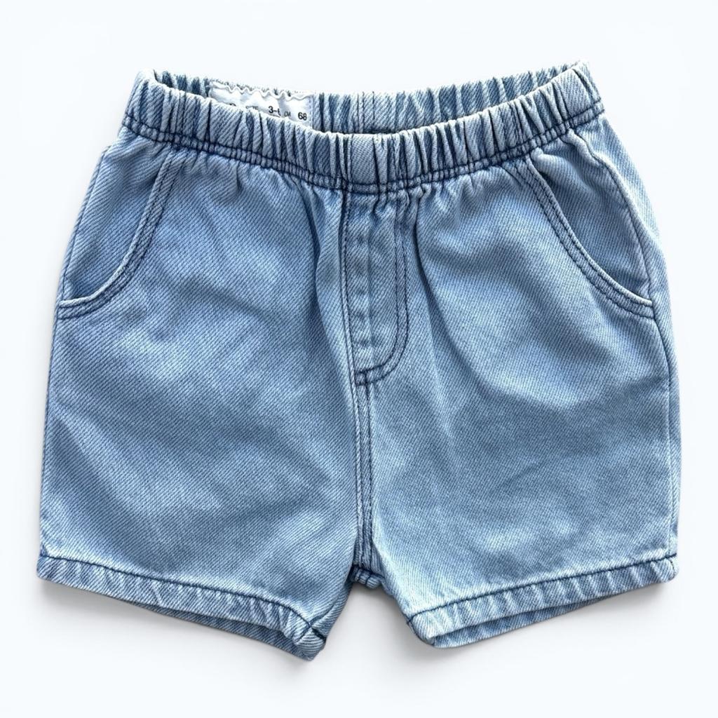 Short en jean Zara - 3-6 mois - Bleu clair - État : Excellent