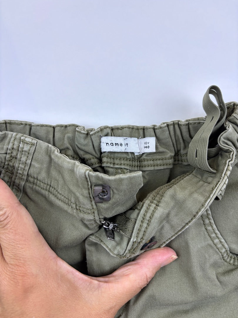 Pantalon cargo Name It - 10 ans / 140 cm - Kaki - État : Excellent