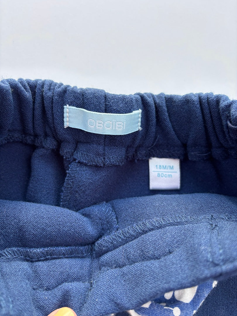 Short Obaïbi - 18 Mois - Marine - État : Excellent