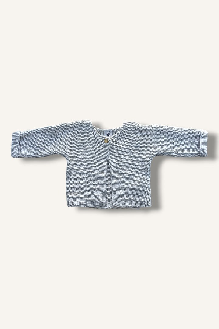 Gilet Petit Bateau - 6 Mois - Gris - État : Excellent