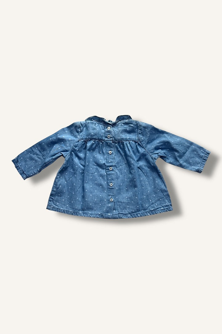 Blouse Bout'chou - 12 mois - Bleu - État : Excellent
