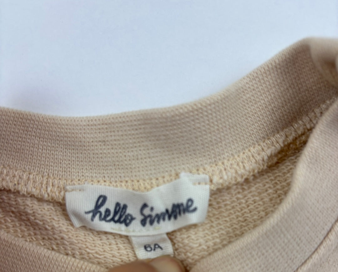 Sweat Hello Simone - 6 Ans - Crème - État : Excellent