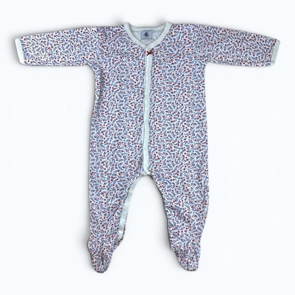 Pyjama Petit Bateau - 12 mois - Blanc - État : Excellent
