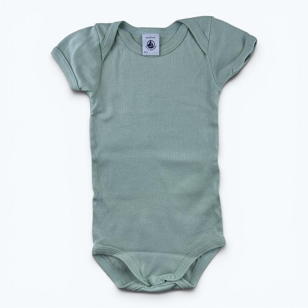 Body Petit Bateau - 6 mois - Vert - État : Excellent