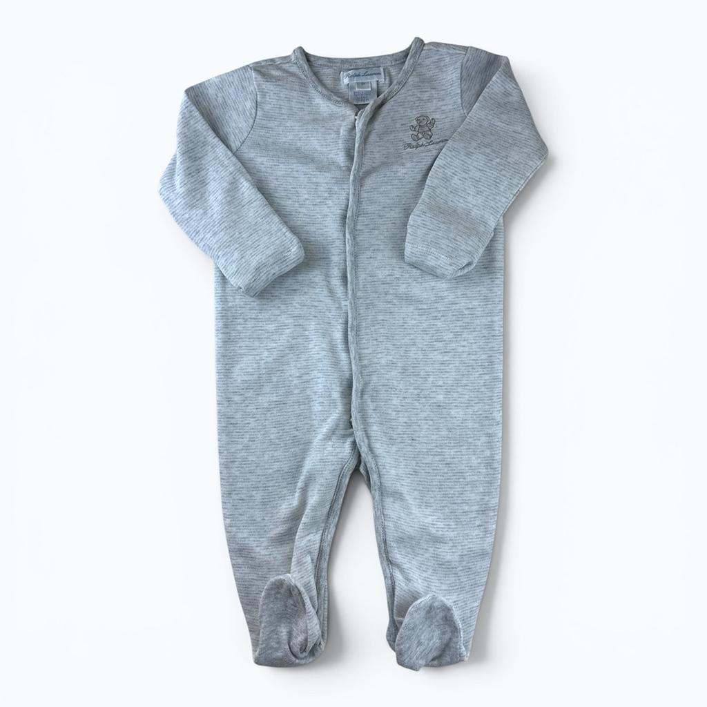Pyjama Une Pièce Ralph Lauren - 6 Mois - Gris - État : Excellent