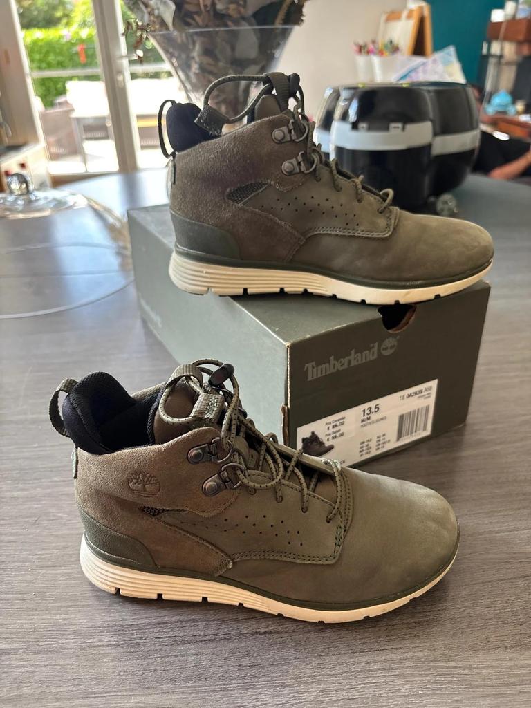 Bottines Timberland - 32 - Kaki - État : Excellent