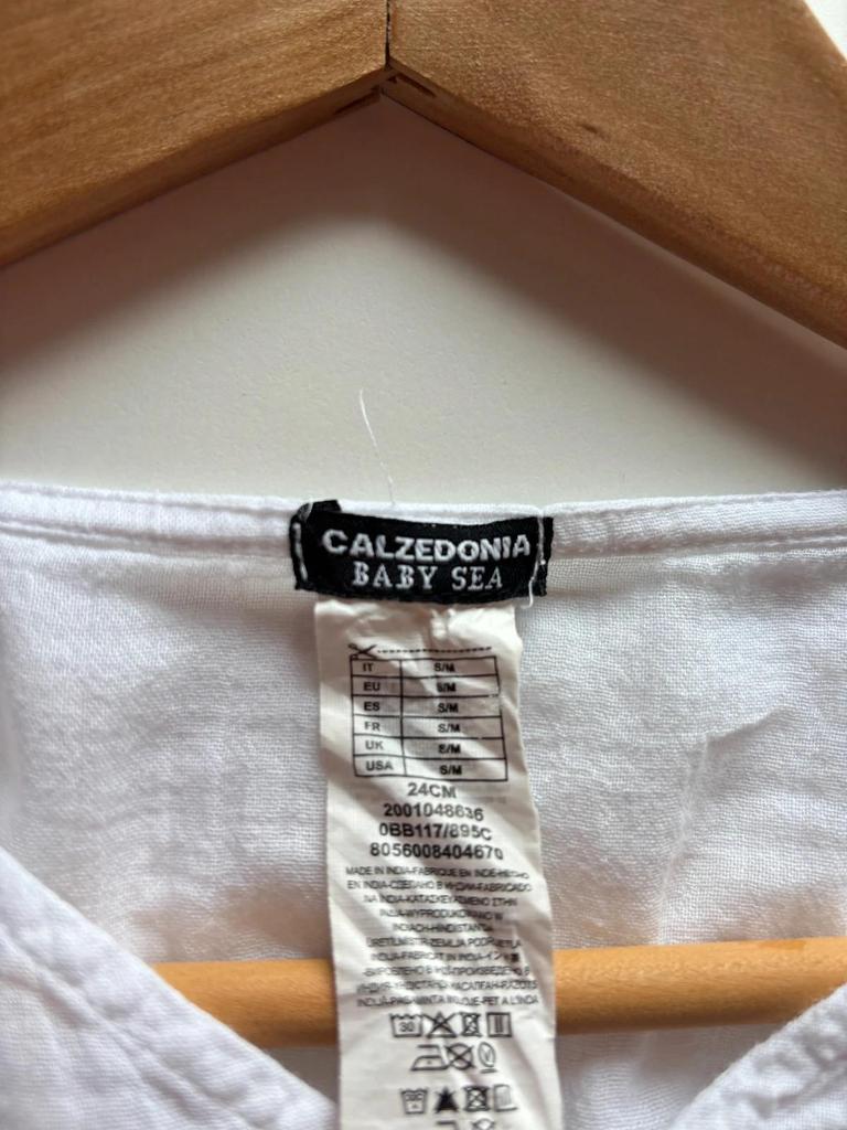 Tunique de plage Calzedonia blanche 2-4 ans