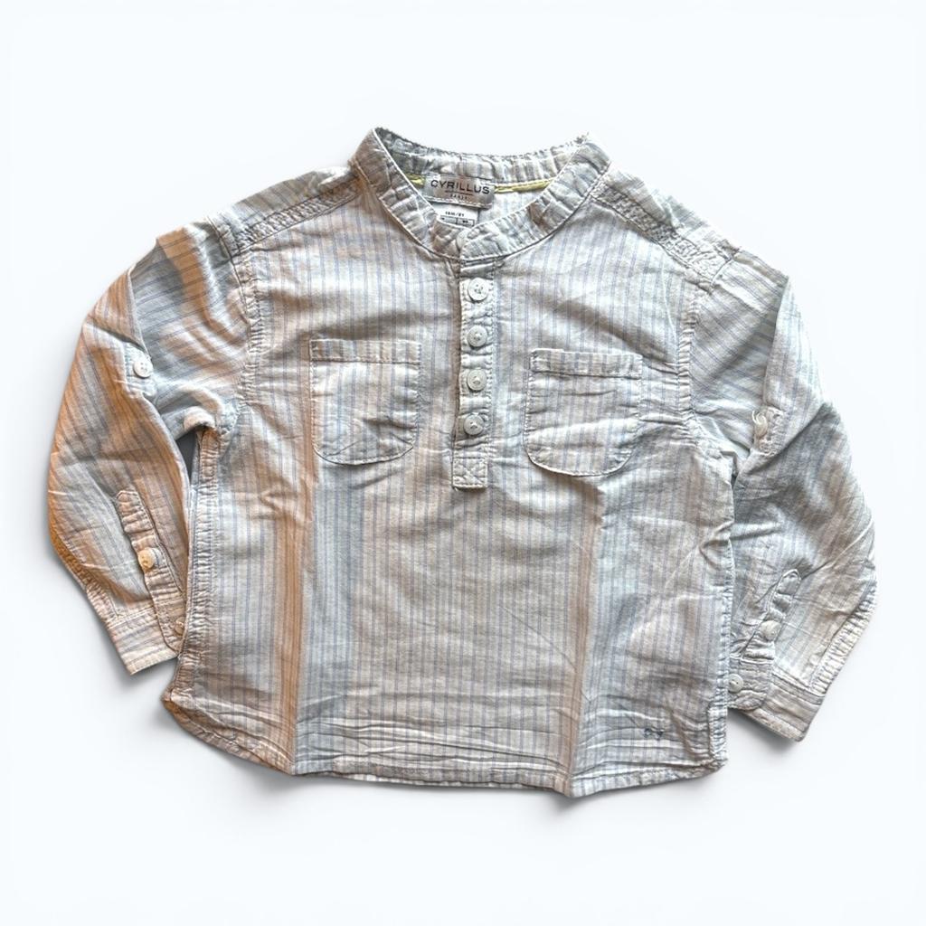 Chemise à rayures Cyrillus en coton - 18 mois