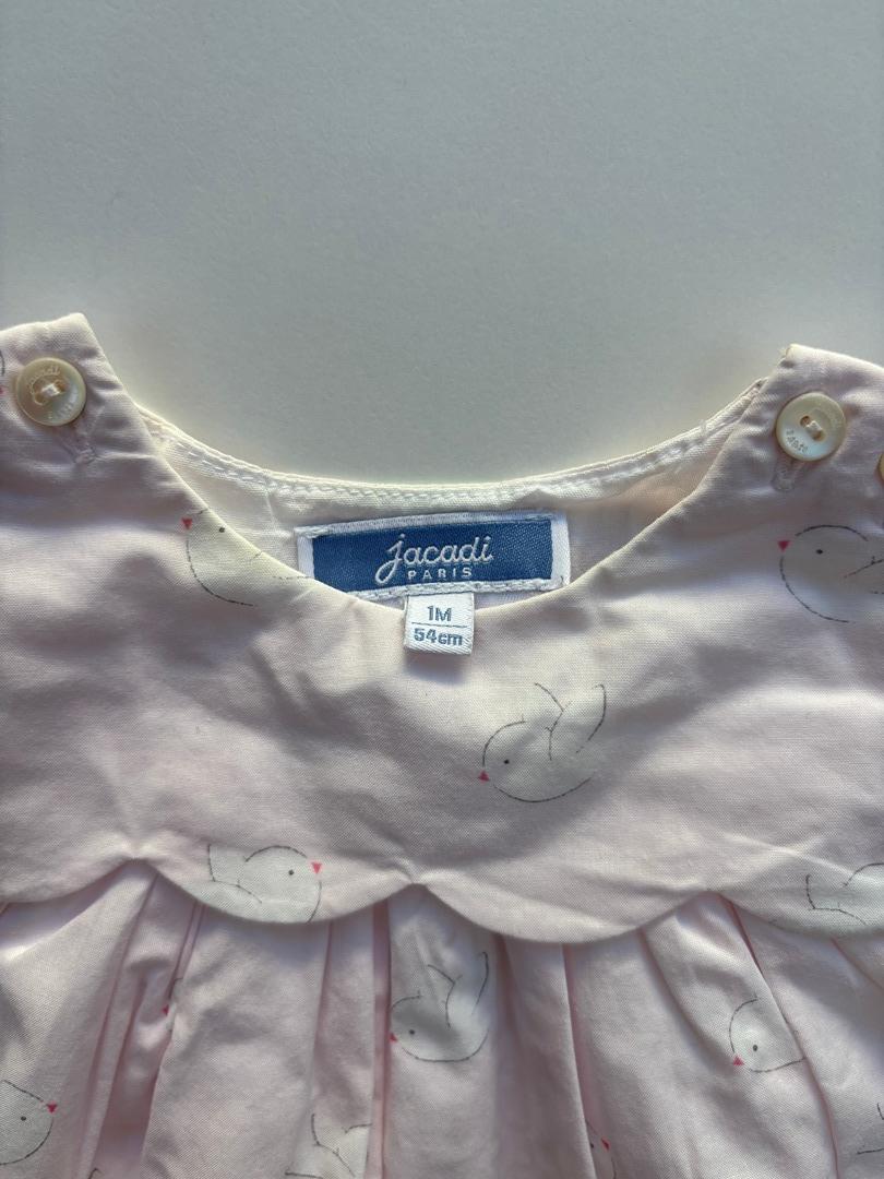 Robe Jacadi - 1 mois / 54 cm - Rose - État : Excellent