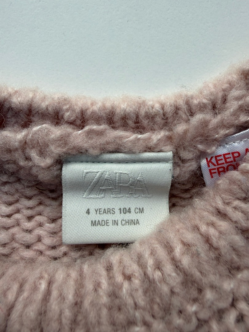 Pull Zara - 4 Ans - Rose
