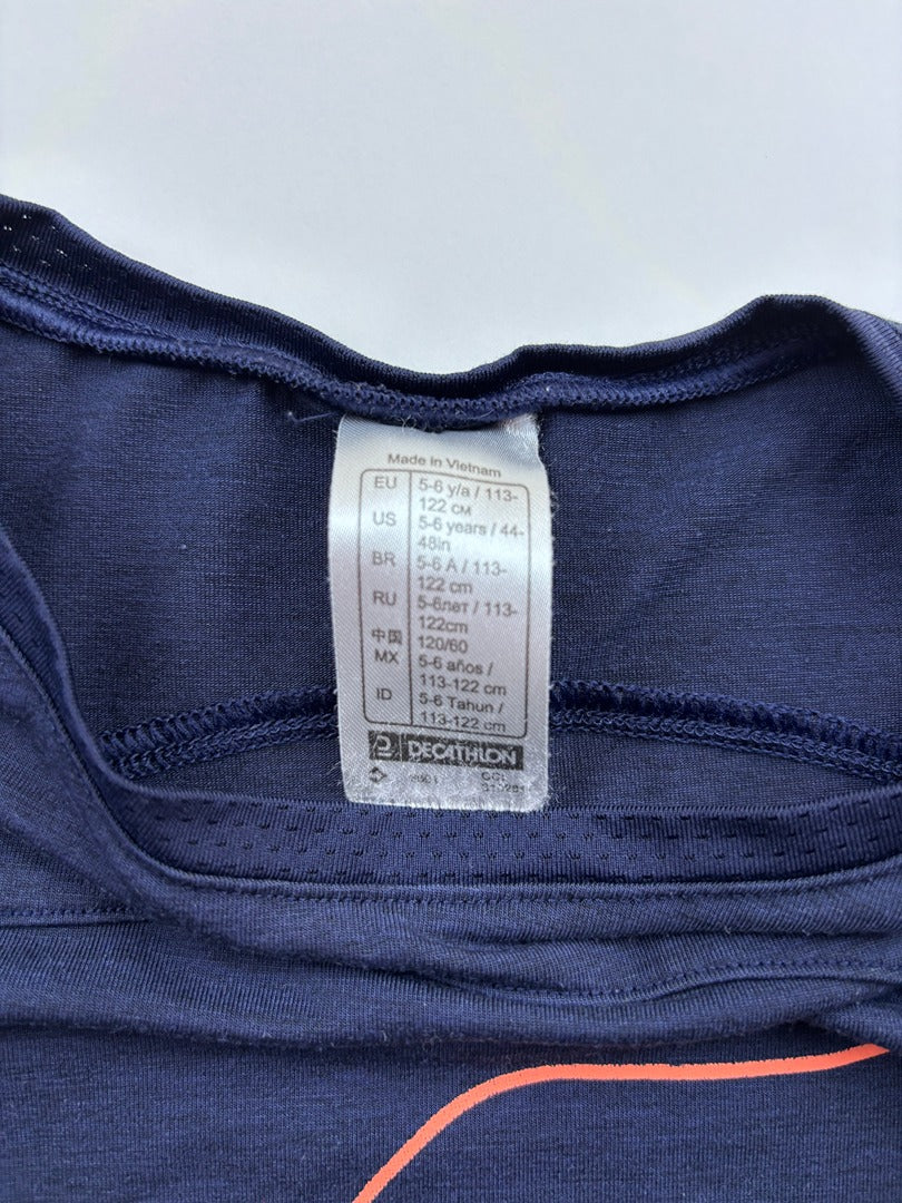 T-shirt de sport Decathlon - 6 Ans - Marine - Très Bon État