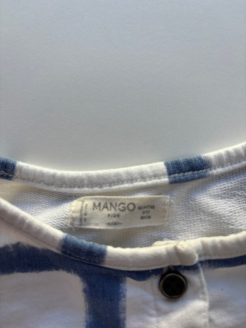 Combinaison Mango - 9/12 Mois - Bleu/blanc - État : Excellent
