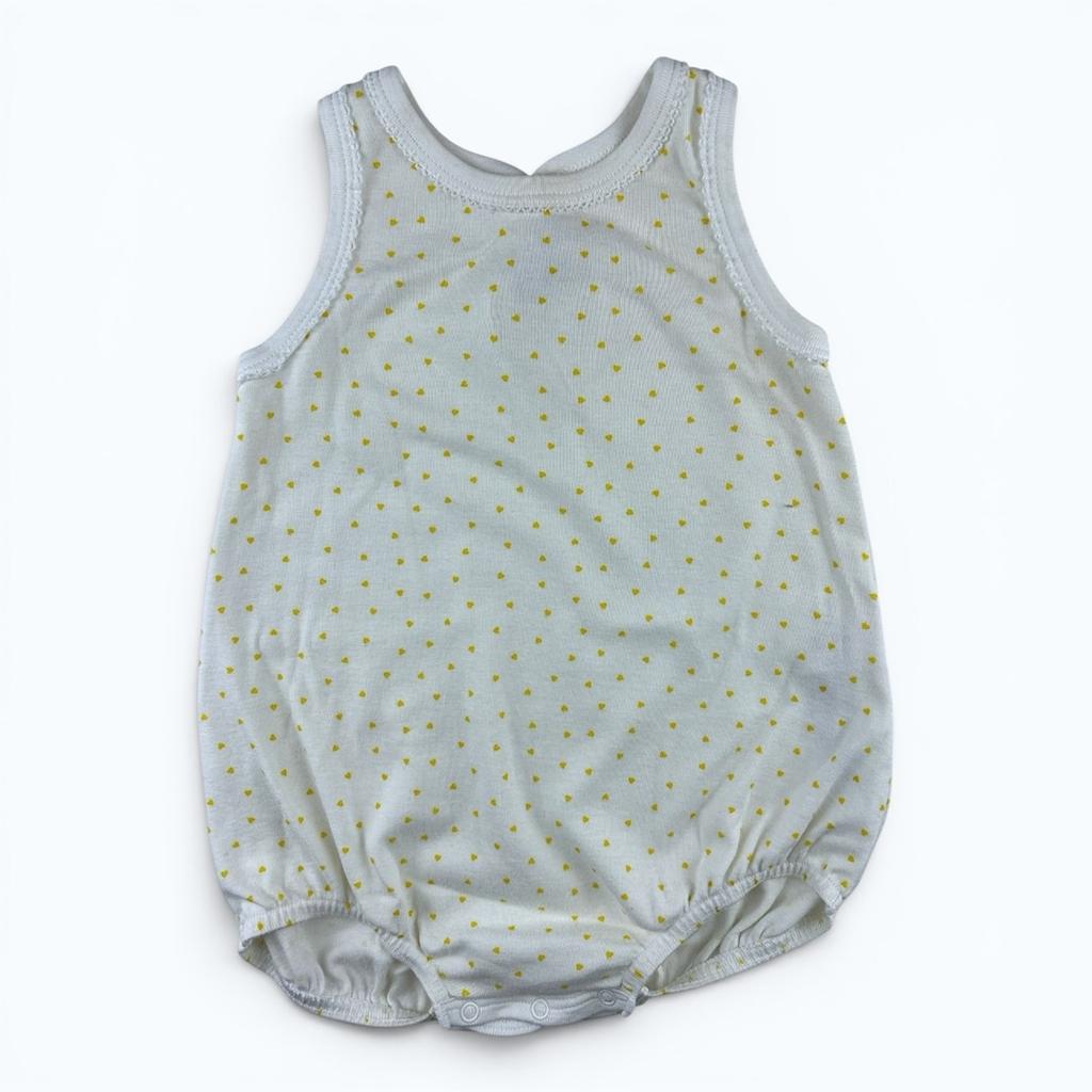 Barboteuse Petit Bateau - 12 mois - Blanc - État : Excellent
