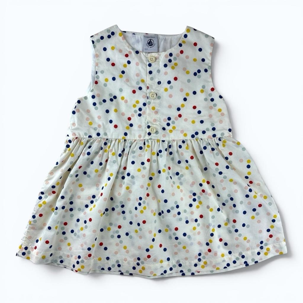 Robe Petit Bateau - 12 mois - Blanc - État : Excellent