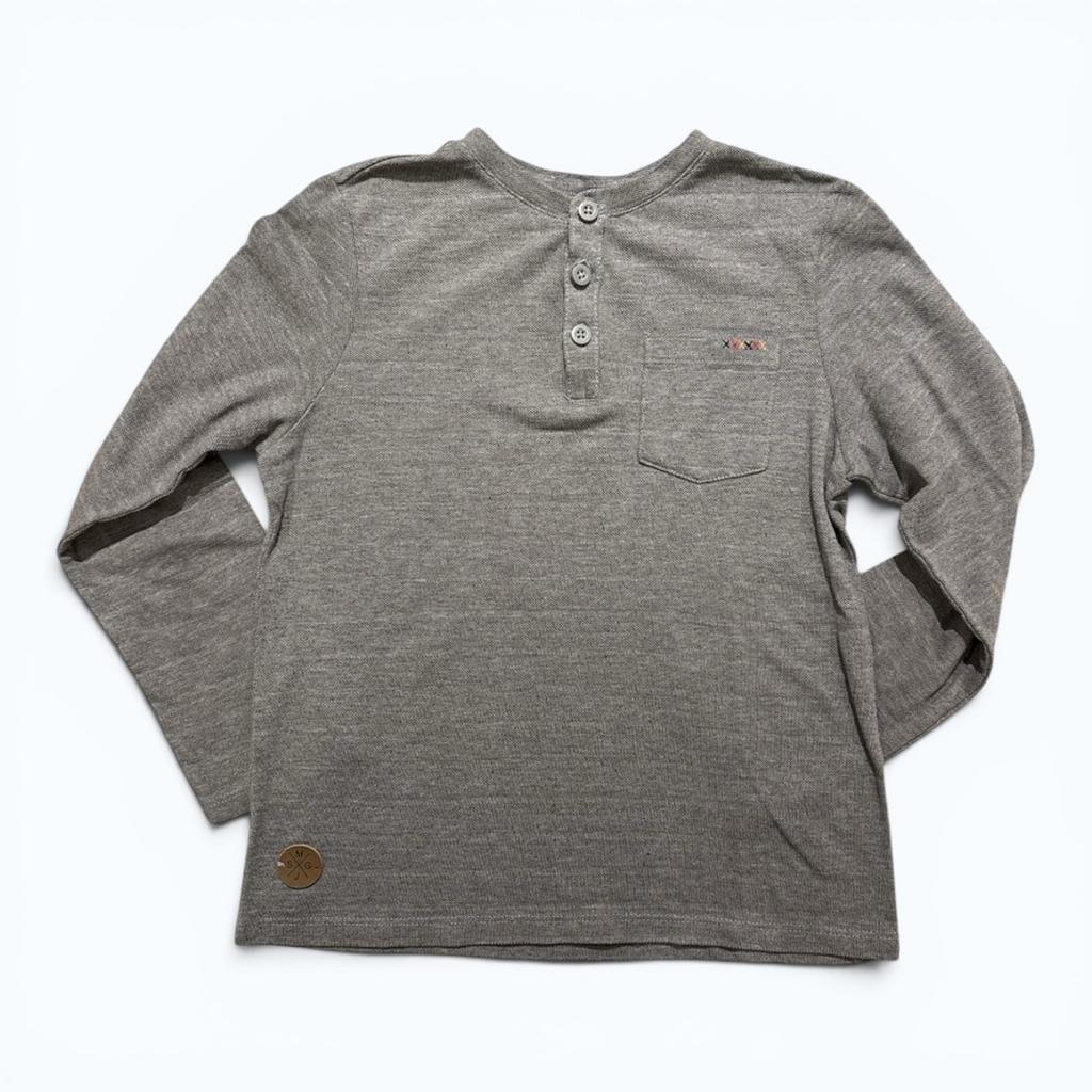 T-shirt manches longues Sergent Major - 8 ans - Gris - État : Excellent