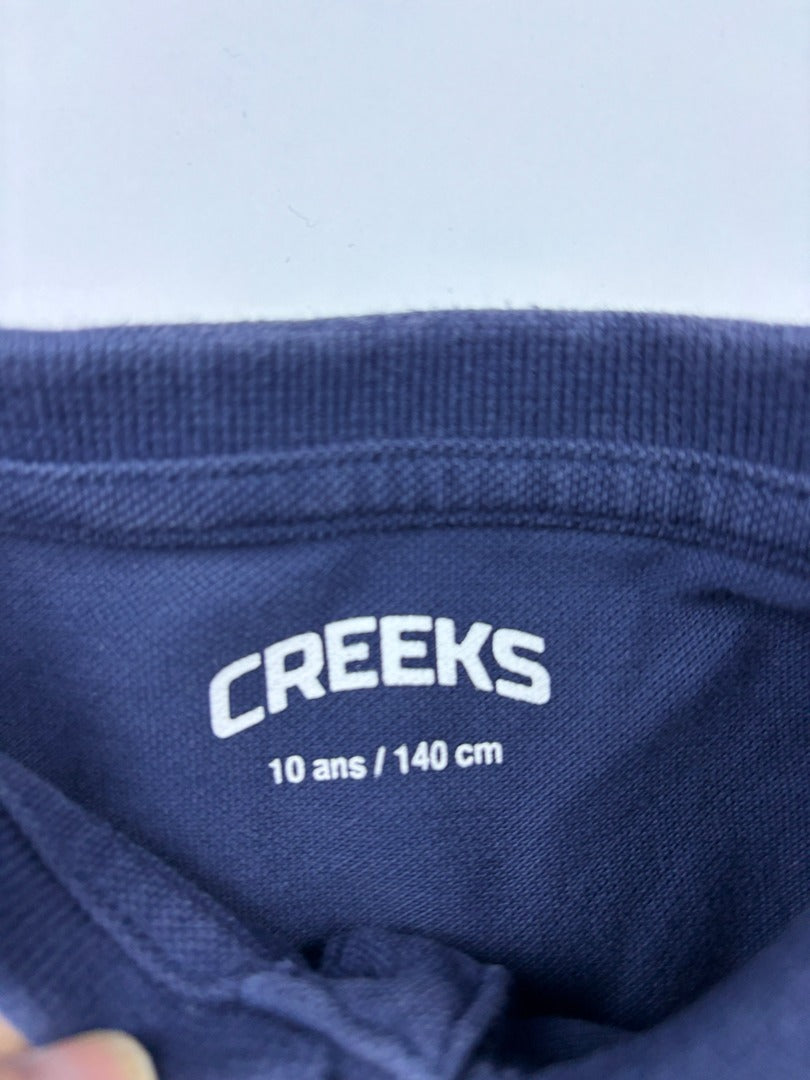 Polo Creeks - 10 ans / 140 cm - Bleu - État : Excellent