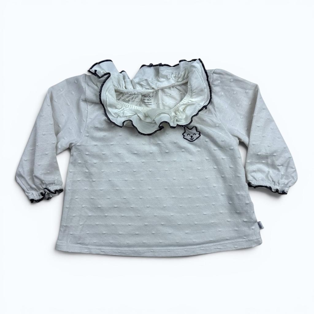 T-shirt Obaïbi - 6 Mois - Blanc - État : Excellent