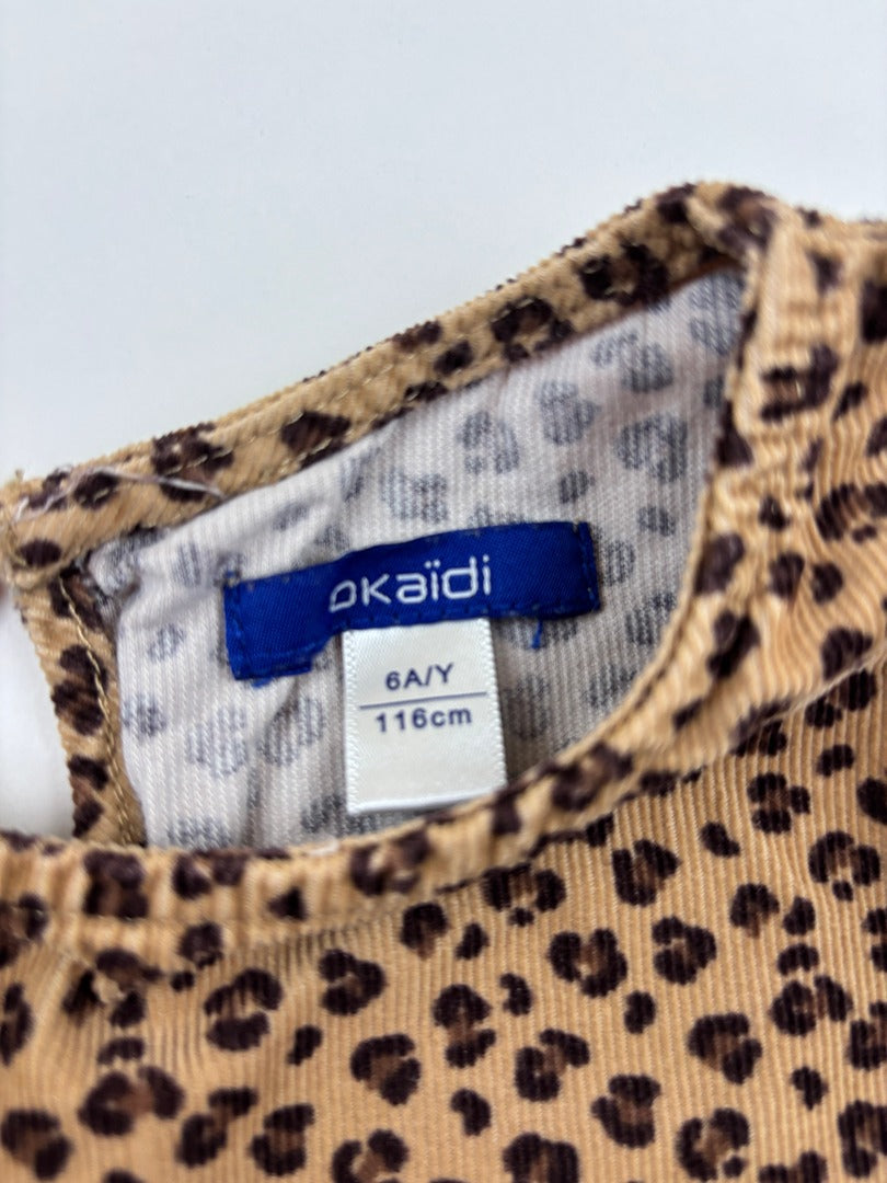 Robe Okaïdi - 6 Ans - Leopard - État : Très Bon