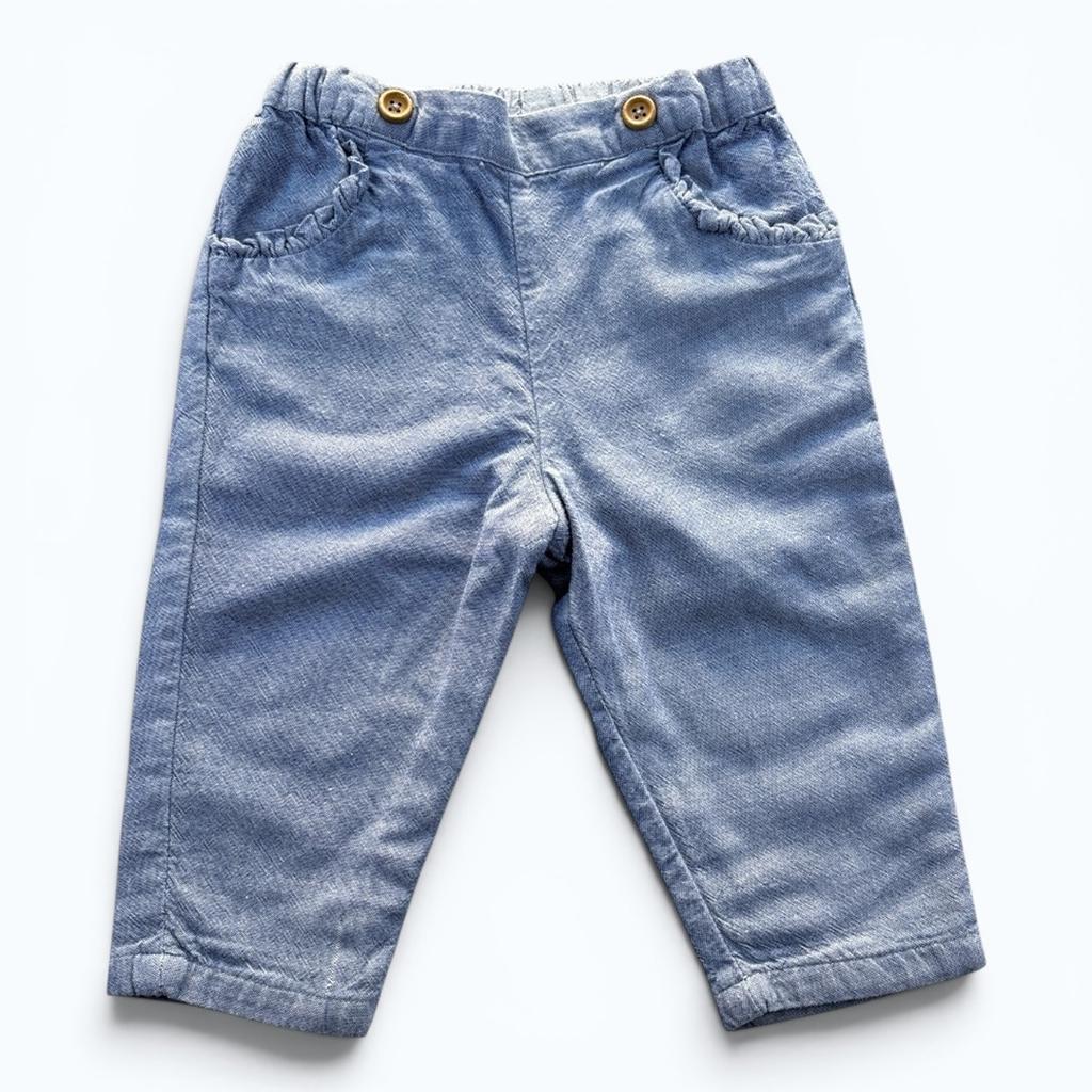 Pantalon Cyrillus - 12 mois - Bleu clair - État : Excellent