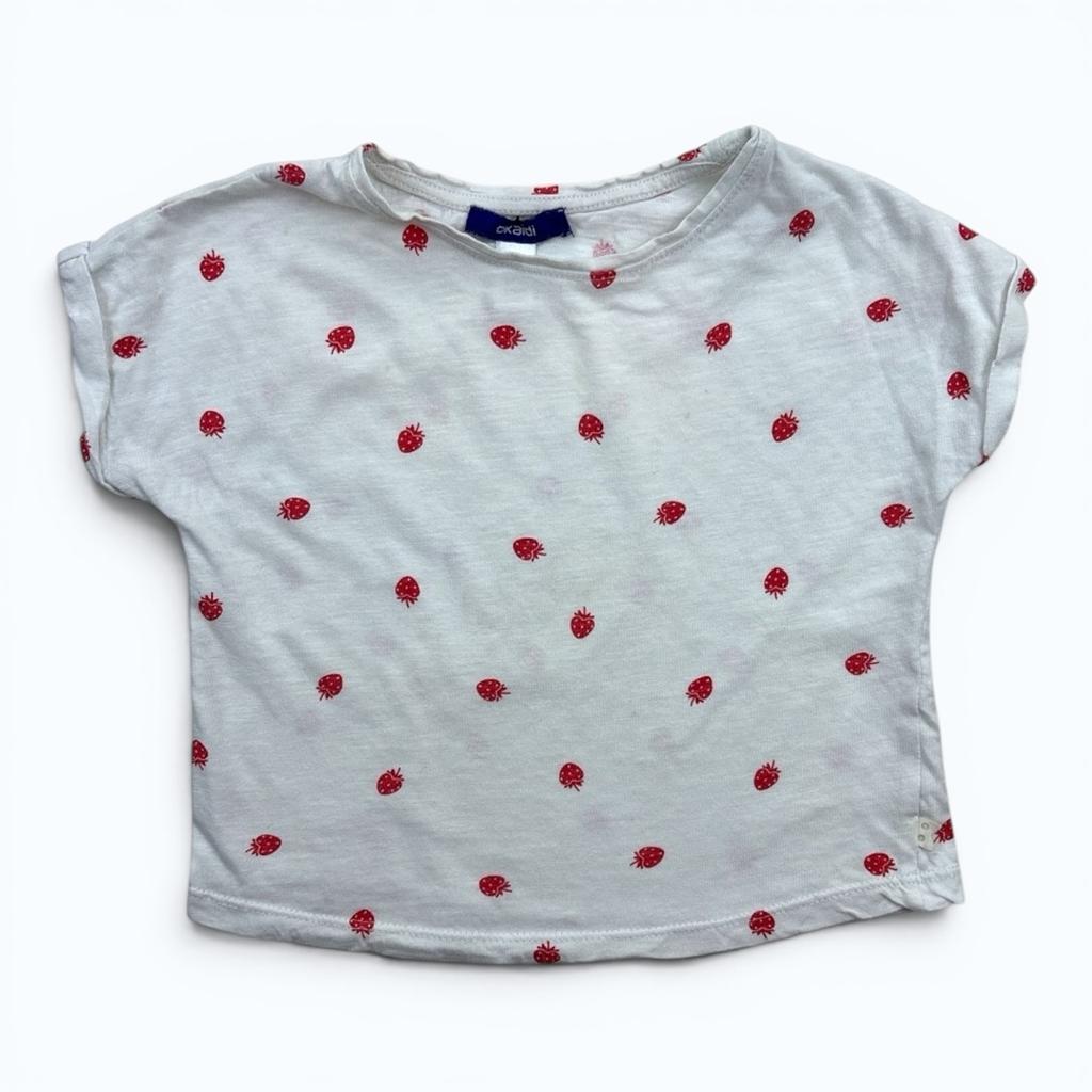 T-shirt Okaïdi - 3 ans / 98 cm - Blanc - État : Excellent