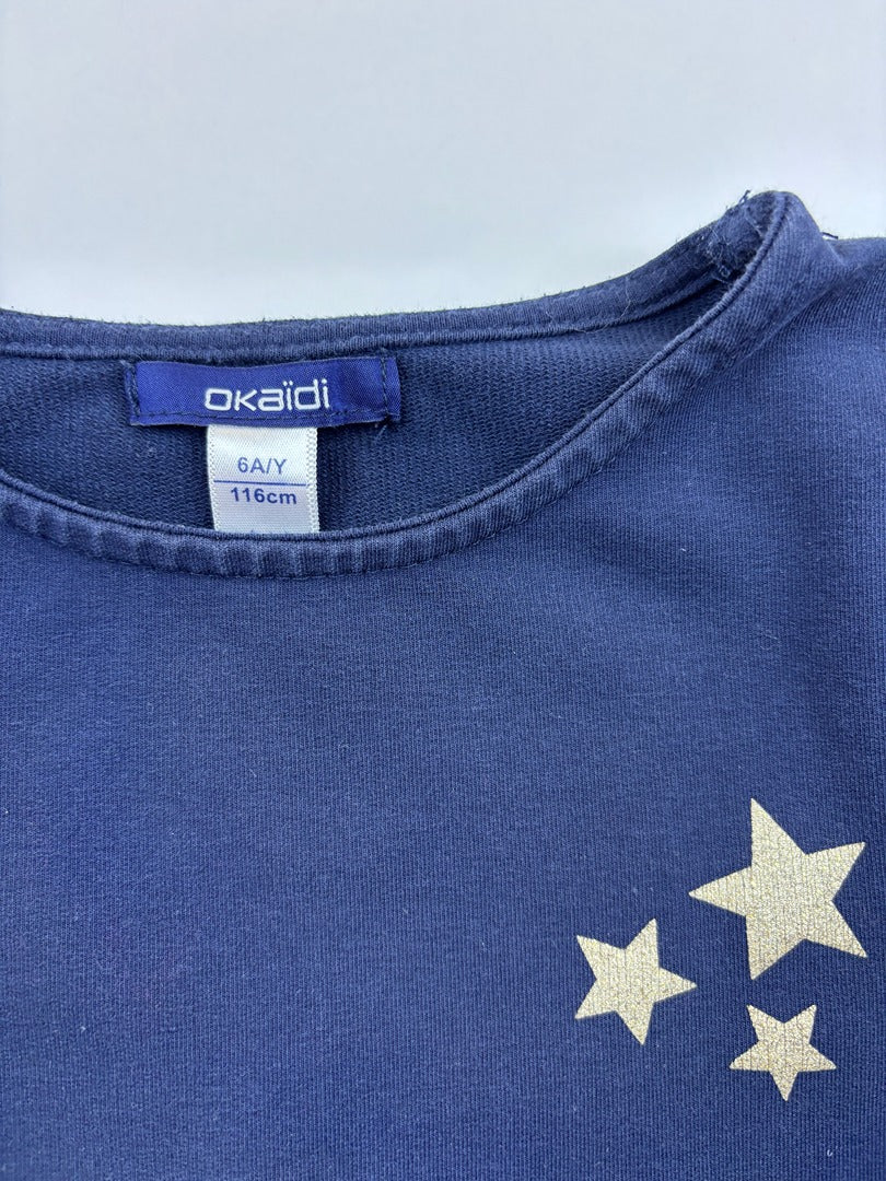 Robe Okaïdi - 6 ans - Bleu marine - État : Excellent