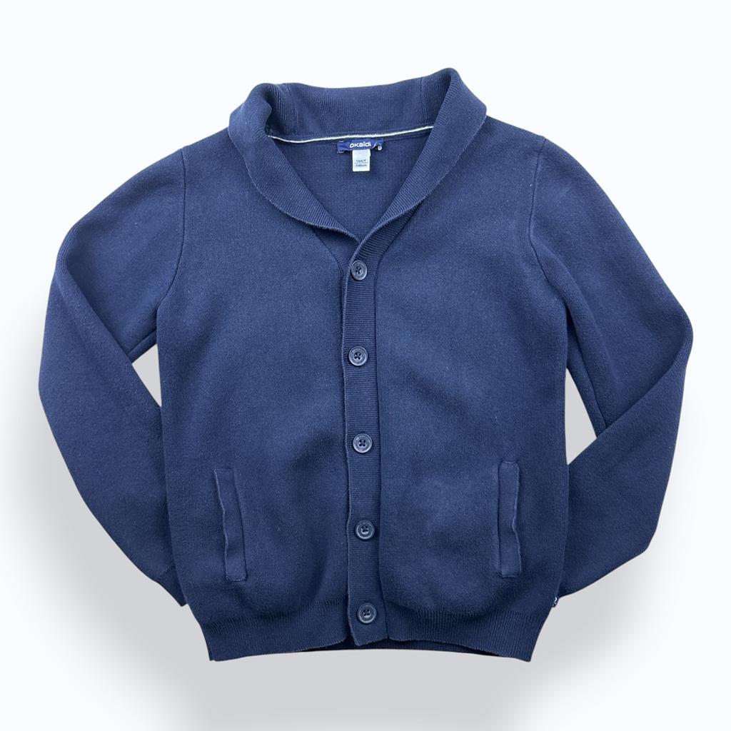 Gilet Okaïdi - 10 ans - Bleu marine - État : Excellent