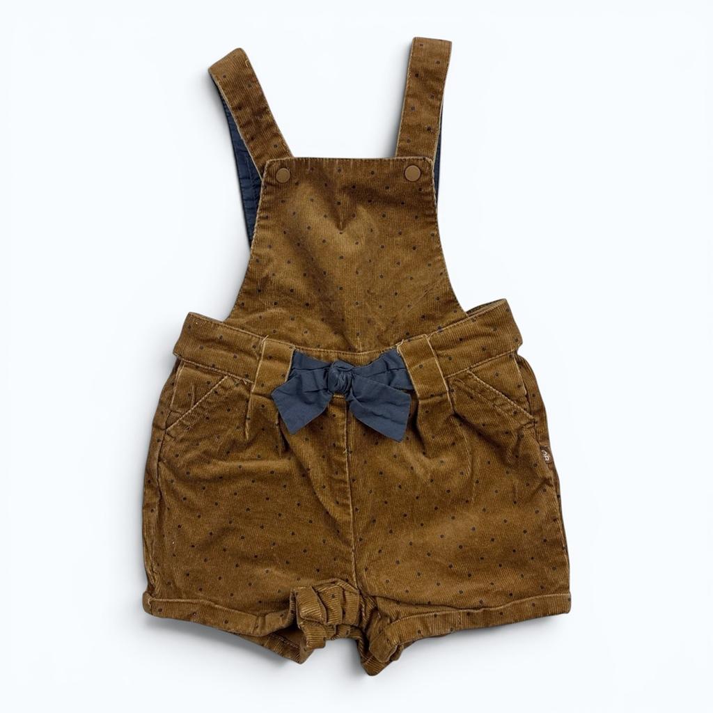 Salopette short Obaïbi - 12 mois - Marron - État : Excellent