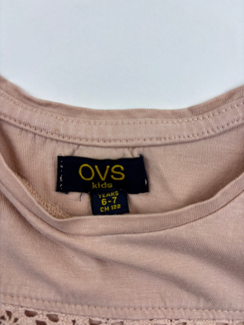 T-shirt Ovs - 6 Ans / 116 Cm - Rose - État : Très Bon