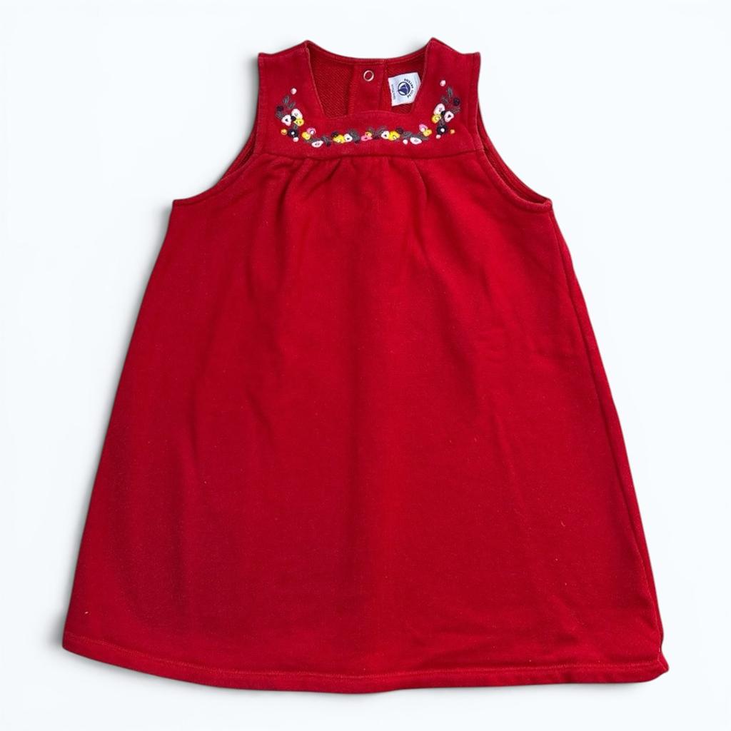 Robe Courte Petit Bateau - 3 Ans - Rouge - État : Excellent