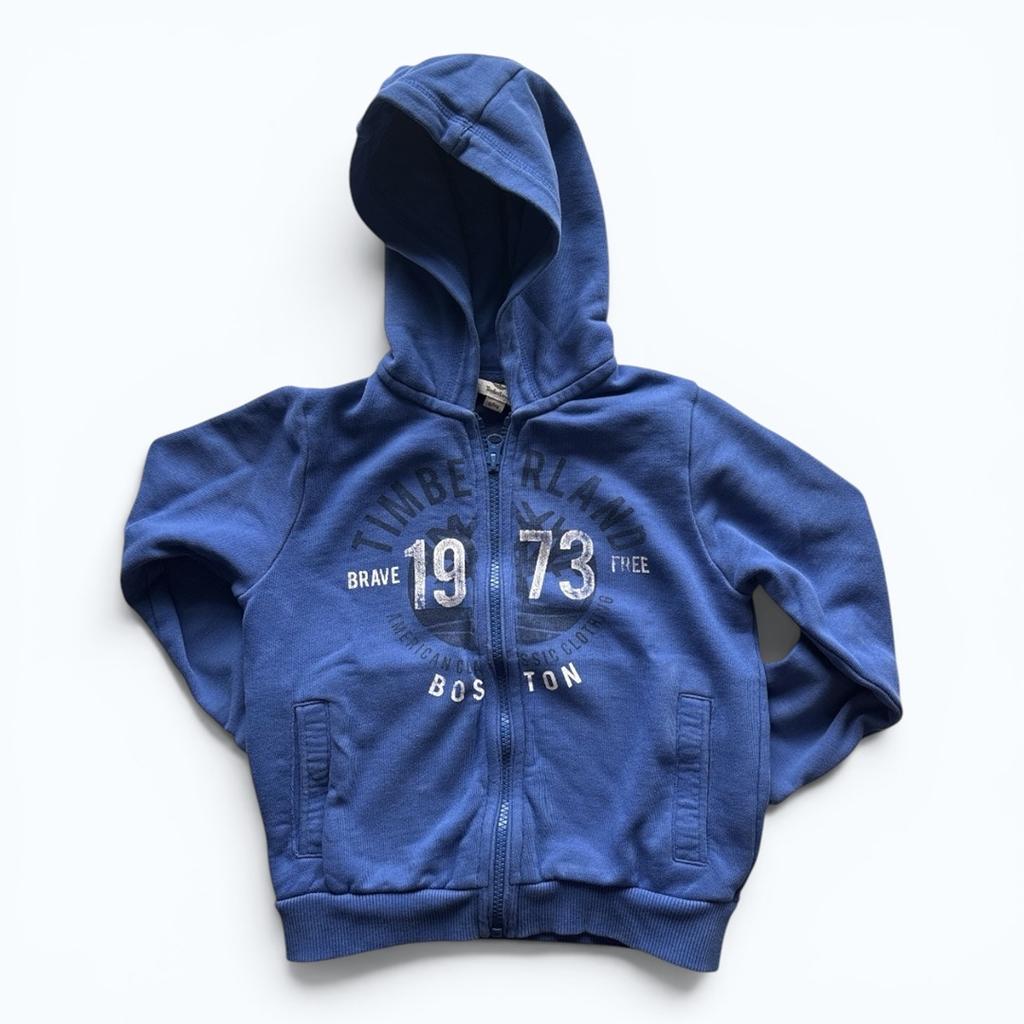 Gilet à capuche Timberland - 6 ans / 116 cm - Bleu - État : Excellent