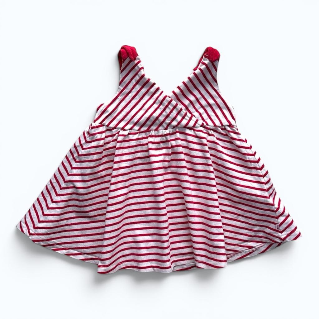 Robe bébé Obaïbi - 9-12 mois / 74 cm - rouge - État : Excellent
