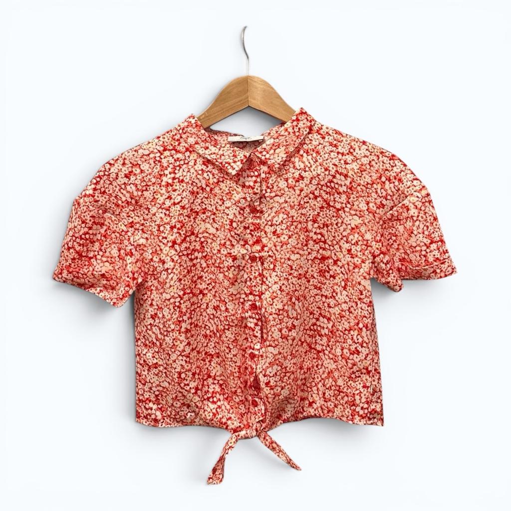 Chemise Le Temps des Cerises - 10 ans - rouge - État : Excellent